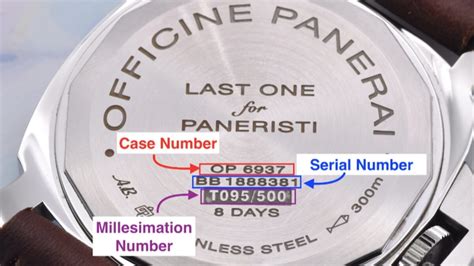 where is my model number of my panerai|panerai watch serial numbers lookup.